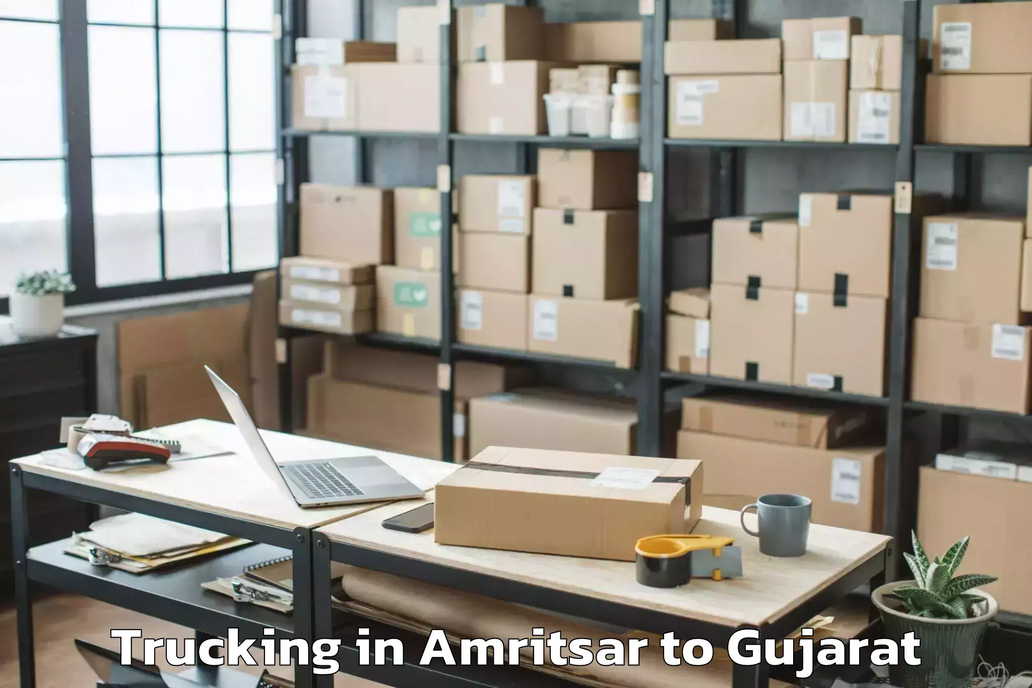 Quality Amritsar to Santrampur Trucking